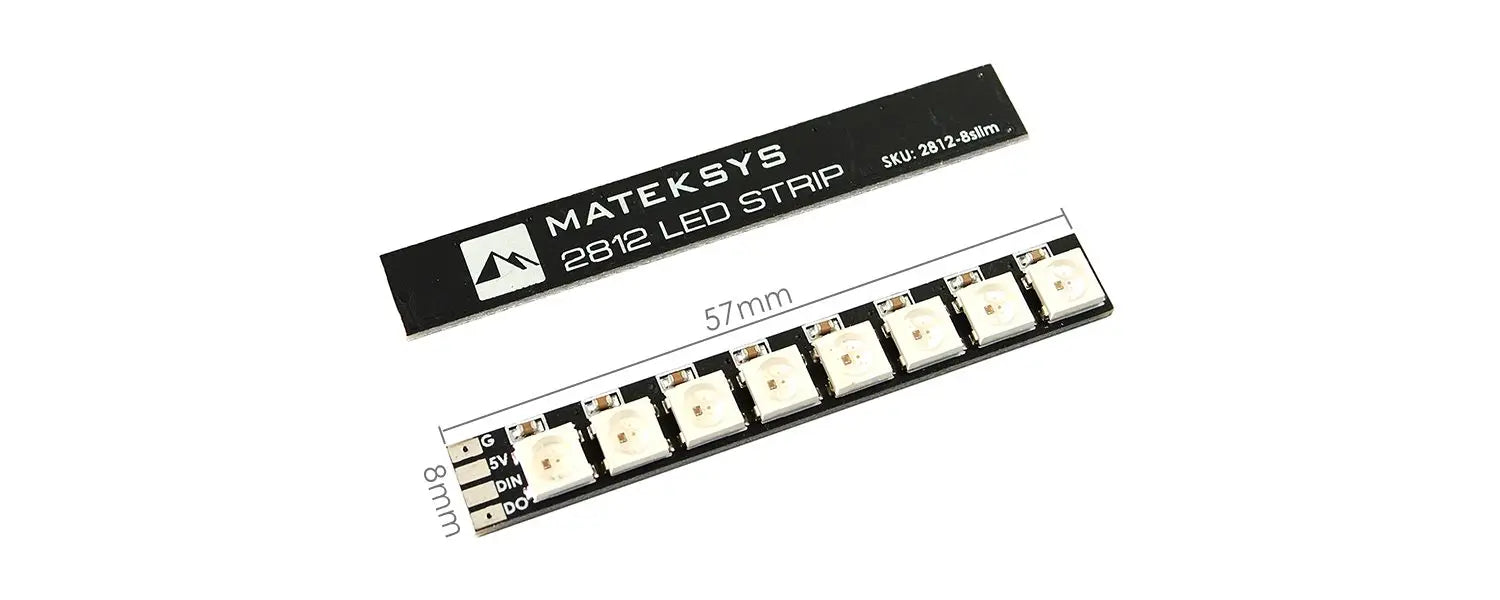 MATEK Mateksys 2812 LED STRIP, SLIM 4 MATEKSYS SKU: STRIP LED 2812 SZmm 3 IDIN_