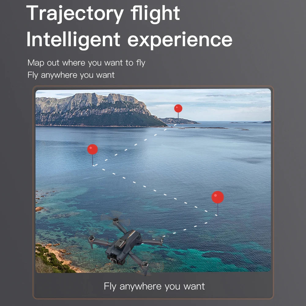 A9 PRO Drone, trajectory flight intelligent experience out where you want to fly fly anywhere you want