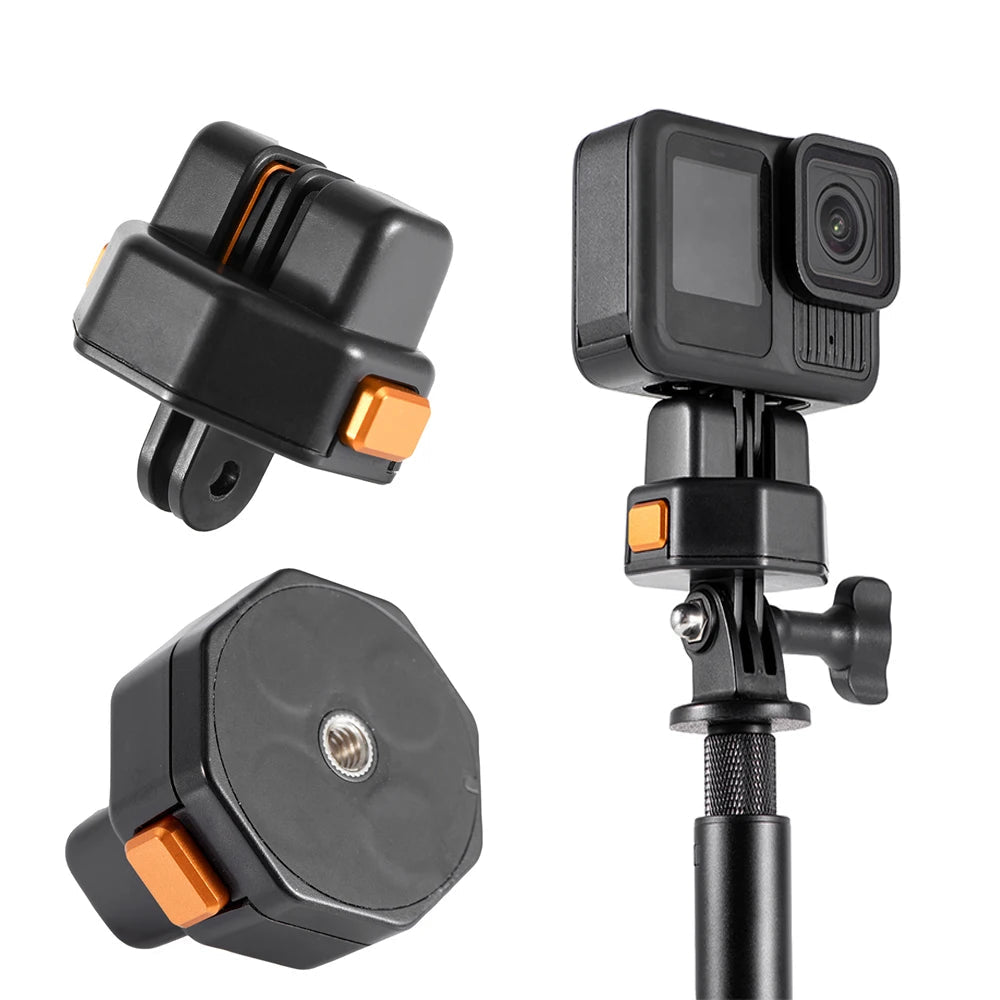 STARTRC Magnetic Quick Release Adapter Base Mount Bracket for GoPro 13/12/11/10/9 and DJI Action 5 Pro/4/3 Cameras