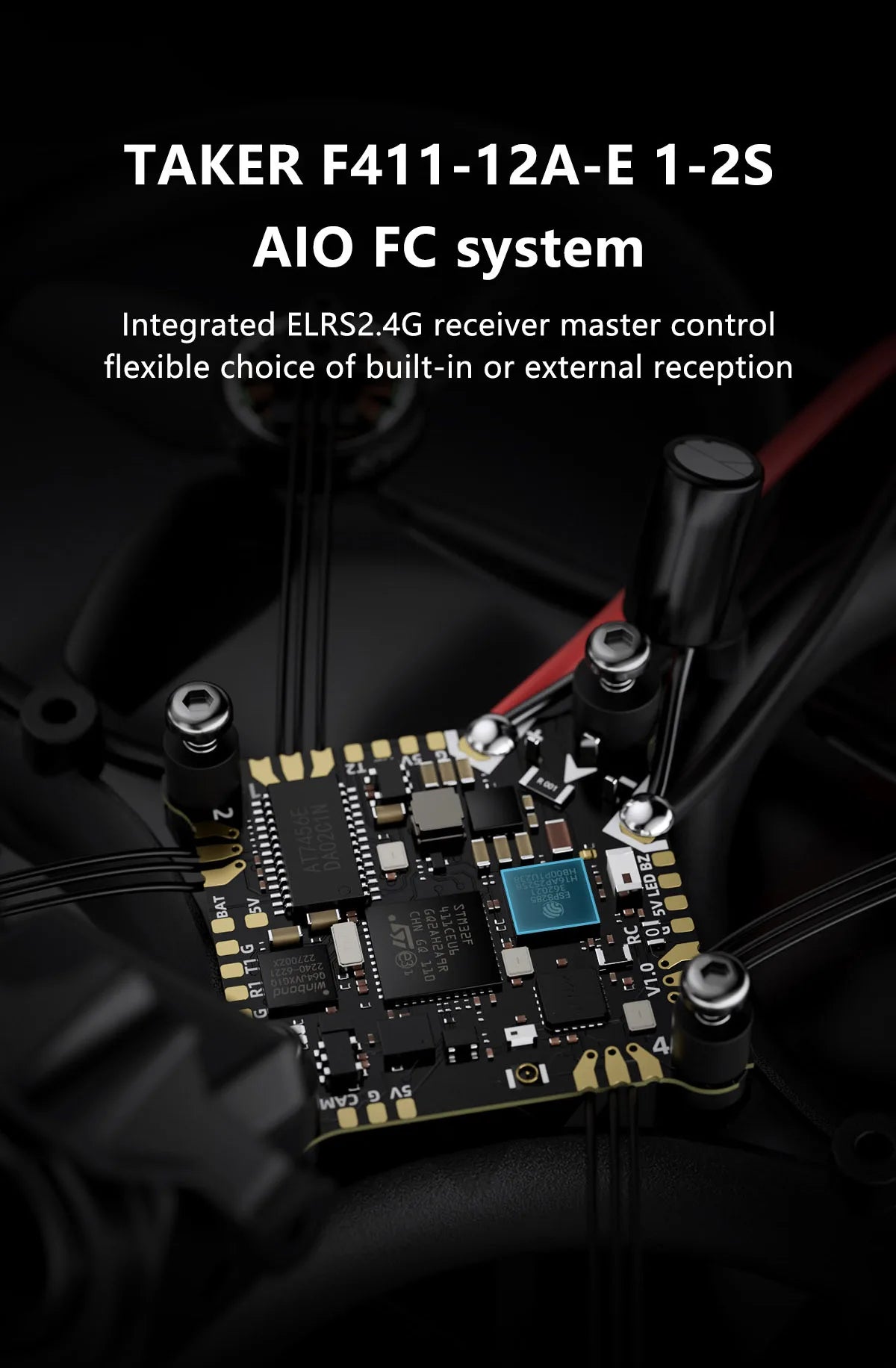 GEPRC DarkStar20 HD O3 Cinewhoop - SPEEDX2 1102 TAKER F411-12A-E 1-2S AIO RC Quadcopter LongRange Freestyle FPV Drone Rc Airplane 14 GEPRC DarkStar20 HD O3 Cinewhoop, TAKER F411-12A-E 1-2S AIO FC system Integrated