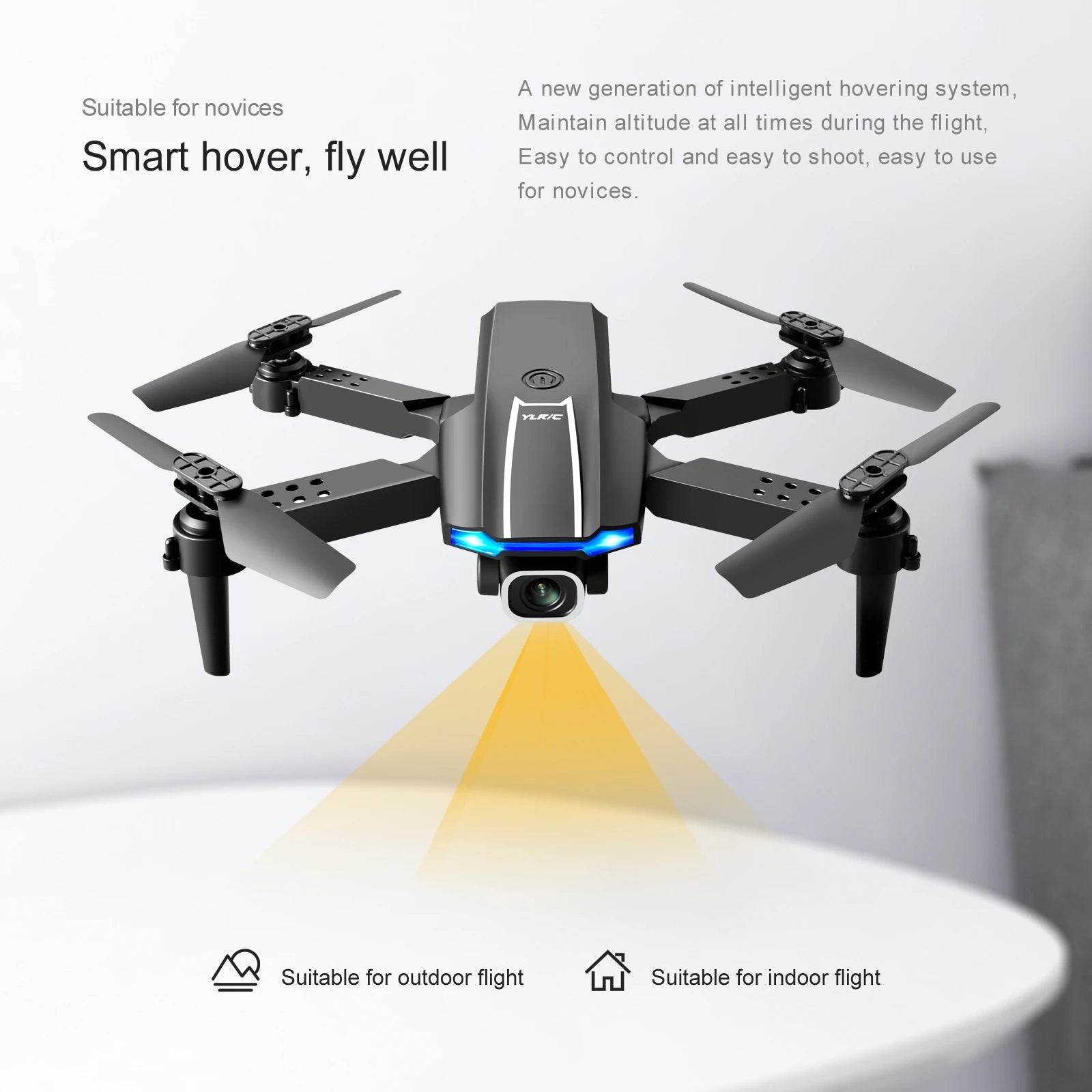 KBDFA S65 4K Mini Drone, intelligent hovering system suitable for novices maintain altitude at all times