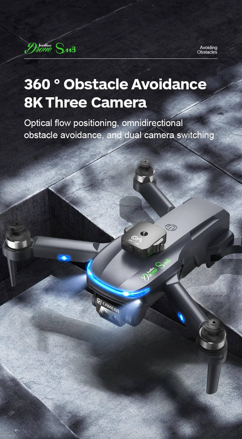S118 Drone, ior0 Sn8 Obyoadieg 360 Obstacle Avoidance