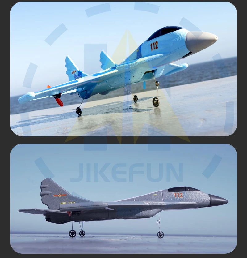 Genuine Authorization J-11 1:50 RC Fighter Plane - 2.4G 2CH Remote Control Foam Aircraft with Lighting J 11 Airplane Toys for Boys 27 Genuine Authorization J-11 1:50 RC Fighter Plane, Adopt 2.4GHZ remote control function;