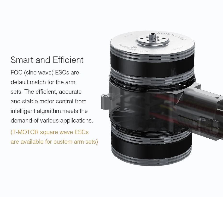 T-MOTOR X-605 Coaxial Arm Set - Integrated Propulsion System MN605S motor + ESC + PROP done arm set 8 T-MOTOR X-605 Co