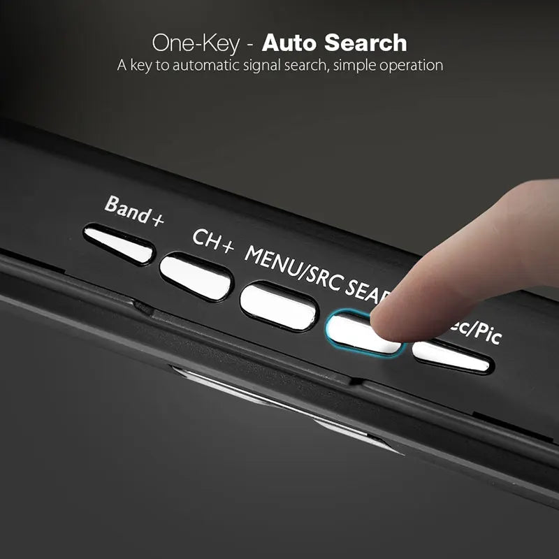 Eachine LCD5802D 7 Inch FPV Monitor - 5802 5.8G 40CH 7 Inch FPV Monitor RC Drone Airplane Long Range FPV Camera Goggles Drone Support DVR Funcion 14 Eachine LCD5802D 7 Inch FPV Monitor, One-Key Auto Search A to automatic signal search, simple operation key Band + CH+ ME