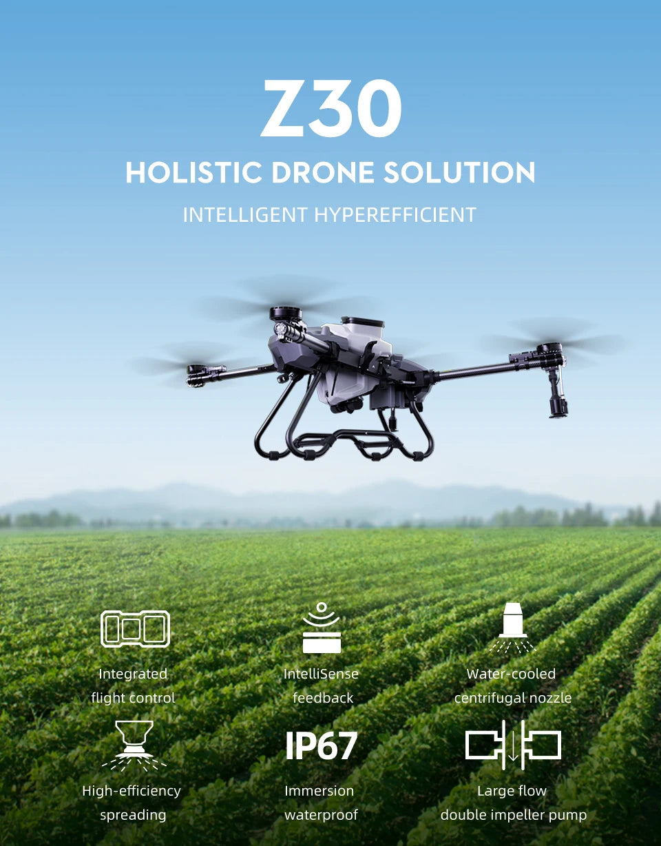 EFT Z30 30L Agriculture Drone - 4 axis 30KG 30L Agricultural UAV large capacity pesticide spraying aircraft Automatic seeding for spraying fruit trees 15 EFT Z30 30L Agriculture Drone, Z30 HOLISTIC DRONE SOLUTION INTELLIGENT HY
