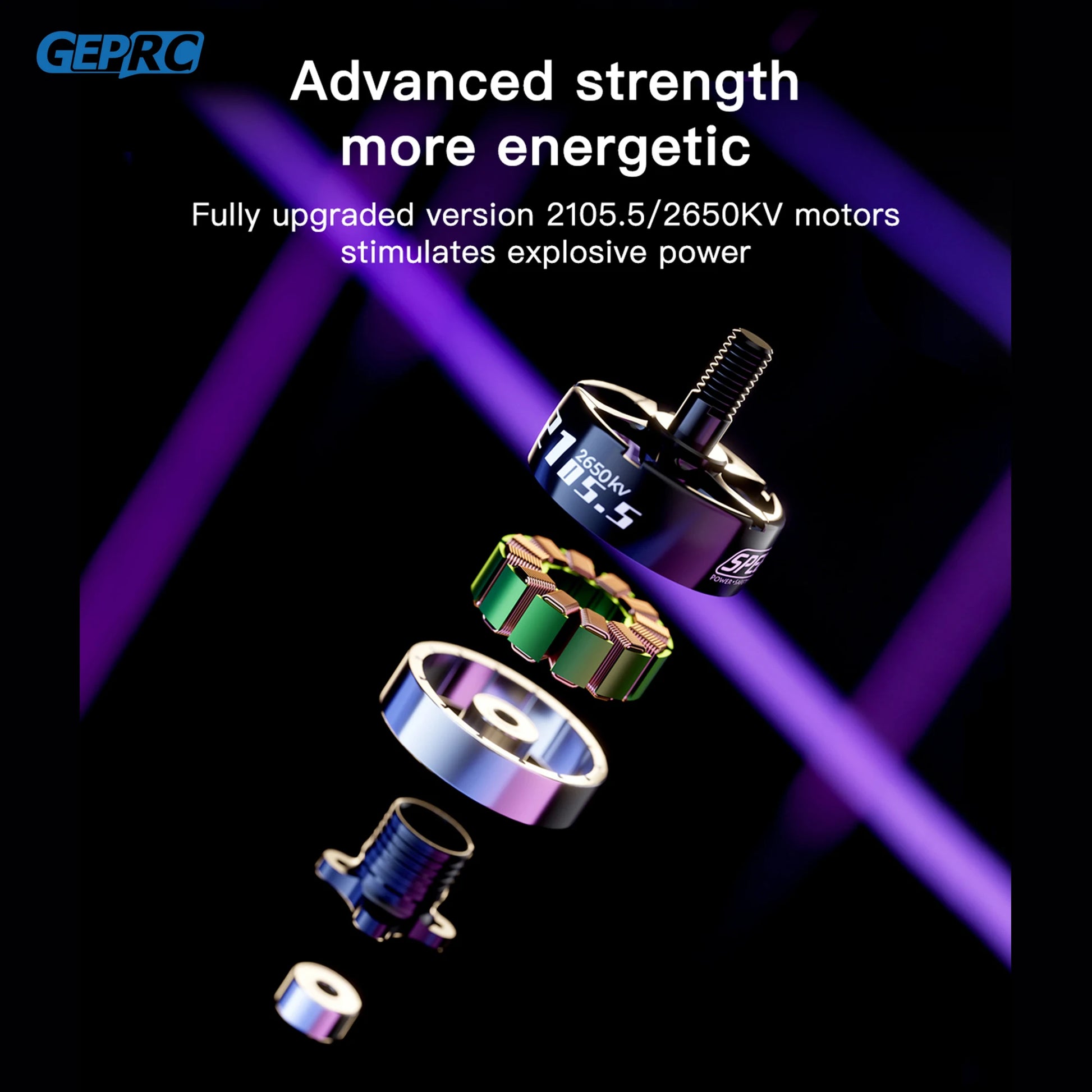 GEPRC Advanced strength more energetic Fully upgraded version 2105.5/2650KV motors