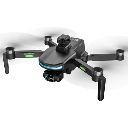 Drone L800 Pro2 - Gimbal a 3 assi 4K HD FPV professionale con fotocamera 5G WIFI Dron Evitamento degli ostacoli Motore brushless RC Quadcopter Drone professionale per fotocamera