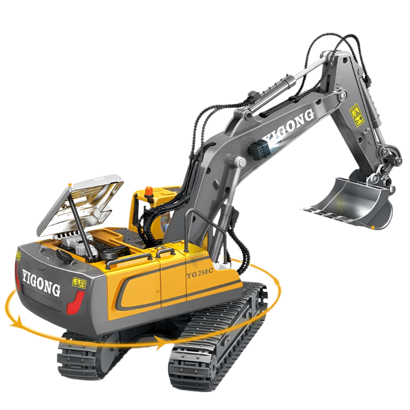 RC Araba Ekskavatör Araç Çocuk Oyuncakları Uzaktan Kumanda Araba Radyo Kontrol Ekskavatör Damperli Kamyon Buldozer Çocuklar Hediye Oyuncaklar Boys Için