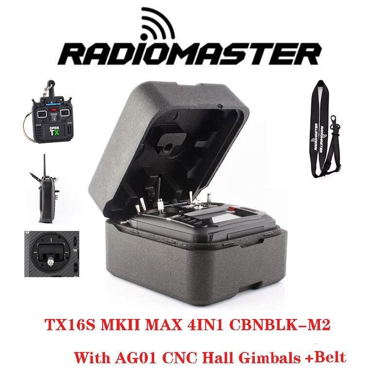 RadioMaster TX16S MKII MAX ELRS/4IN1 With AG01 Full CNC Hall Gimbals Transmitter Remote Control - RCDrone
