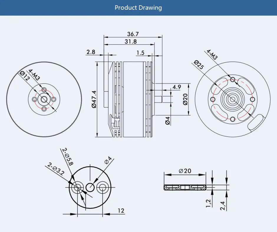 T-MOTOR, RC Parts & Accs : Engines Origin : Mainland China