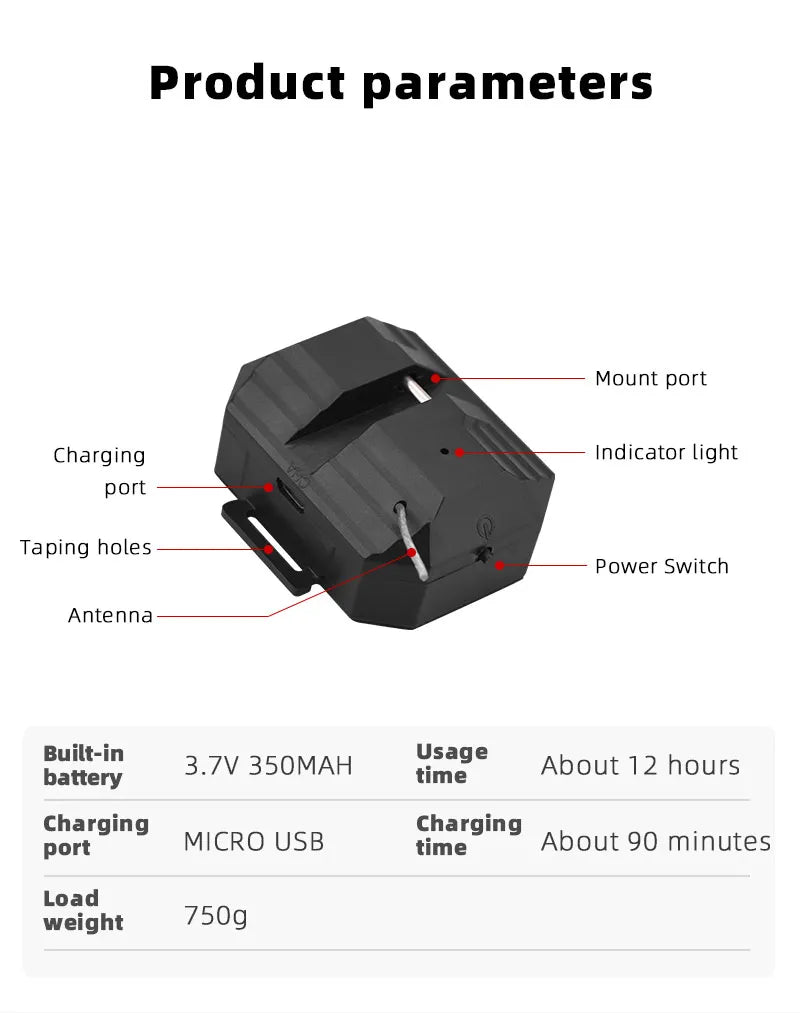 Airdrop System for DJI Mini 3 Pro/MINI 1 2/MAVIC PRO Drone Fishing Bait Wedding Ring Gift Deliver Life Rescue Thrower 13 tsage About 12 hours battery charging charging port MICRO USB time About 90 minutes