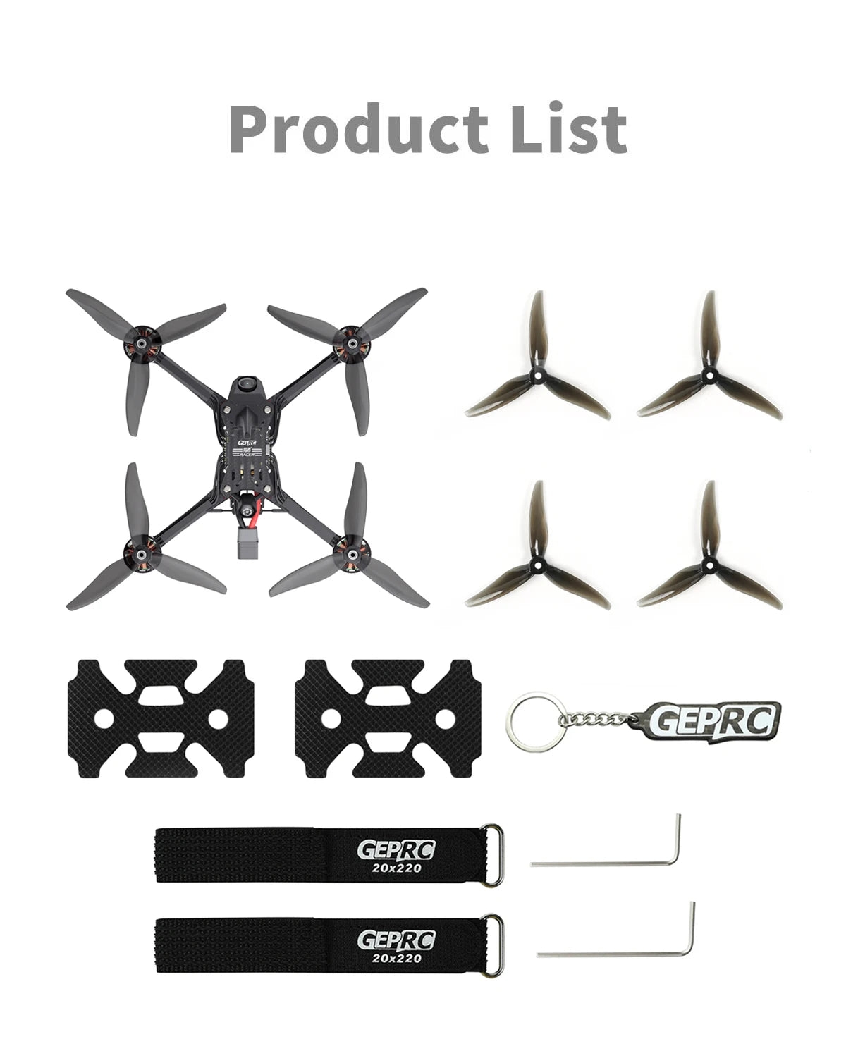 GEPRC Racer FPV Racing Drone - TAKER F722 E55A Stack SPEEDX2 2207 TMOTOR F60PROV Drone Kit VTX Light Fast Freestyle RC Quadcopter 25 GEPRC Racer FPV Racing