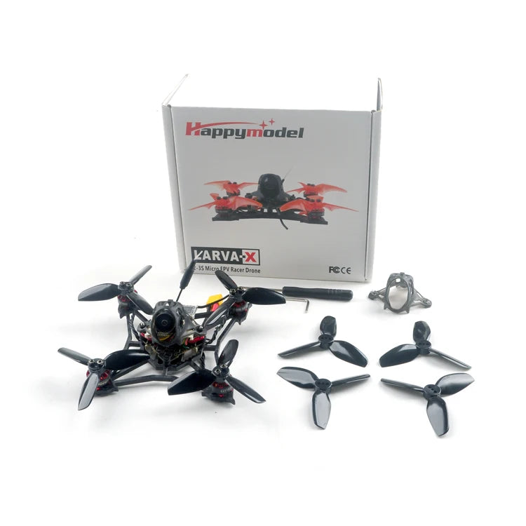 Updated Version Happymodel Larva X Drone - 100mm Crazybee F4 PRO V3.0 2-3S 2.5 Inch AIO FPV Racing Drone BNF w/ Runcam Nano2 Camera 7 Updated Version Happymodel Larva X Drone, Kappymadel YARVA S 35 Micgo FPv Racer Drone
