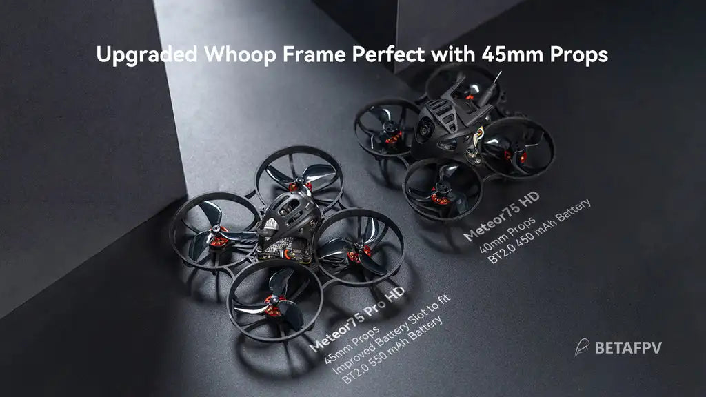 BETAFPV Meteor75 Pro, Upgraded Whoop Frame Perfect with 4Smm Props 4S0 4 BET