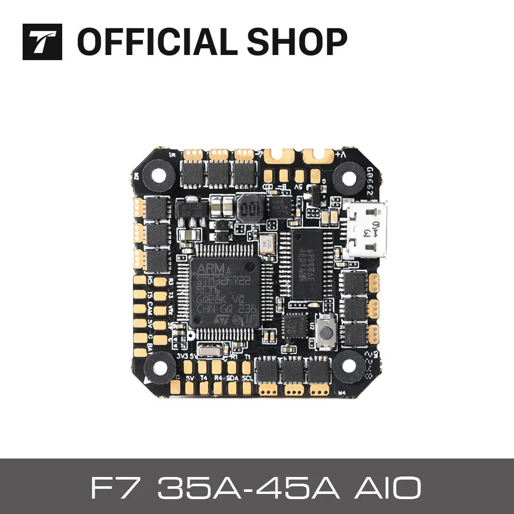 T-MOTOR F7 35A/45A 2-6S AIO - MPU 시리즈 자이로스코프 호환 P1804/F2204/F2203.5 모터 ...
