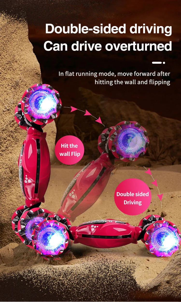 Double-sided driving Can drive overturned In flat running mode; move forward after hitting the wall