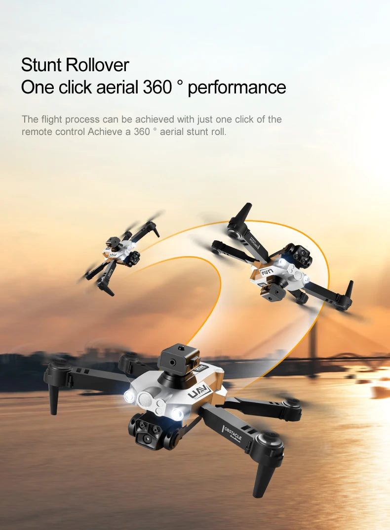 LU200 Drone, stunt rollover one click aerial performance the flight process can be achieved with