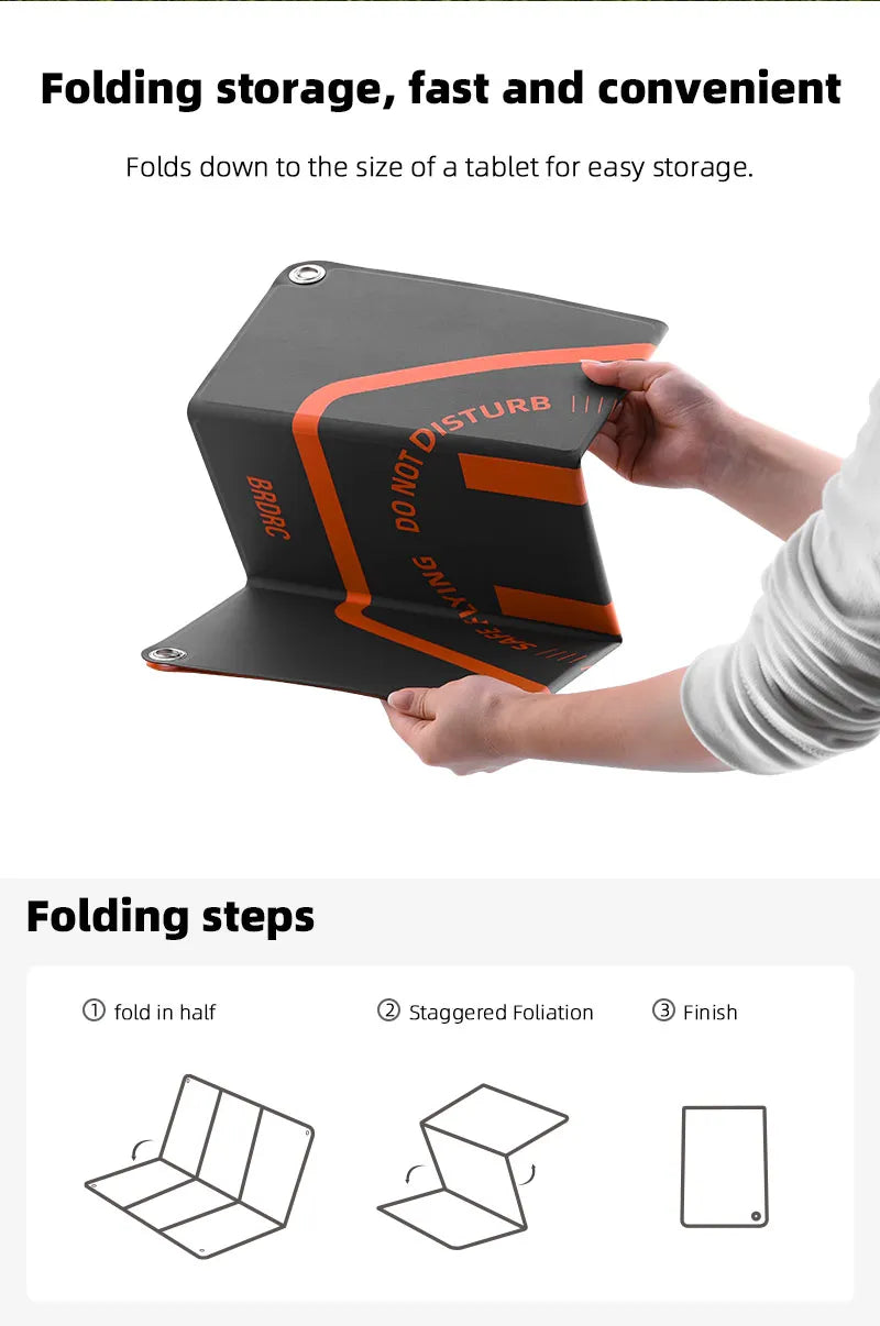 Foldable Landing Pad, Folding storage, fast and convenient Folds down to the size of a tablet for easy