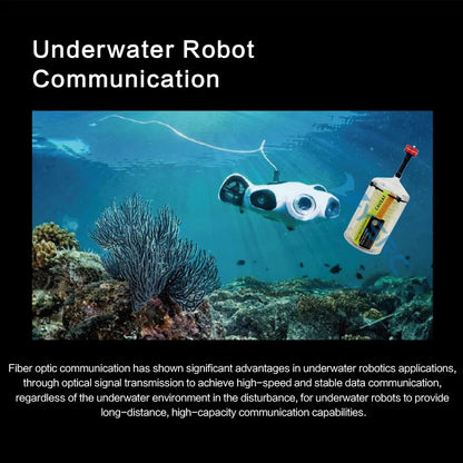 Fiber optic technology ensures high-speed, stable communication for underwater robots, enabling long-distance, high-capacity data transmission in aquatic environments. (24 words)