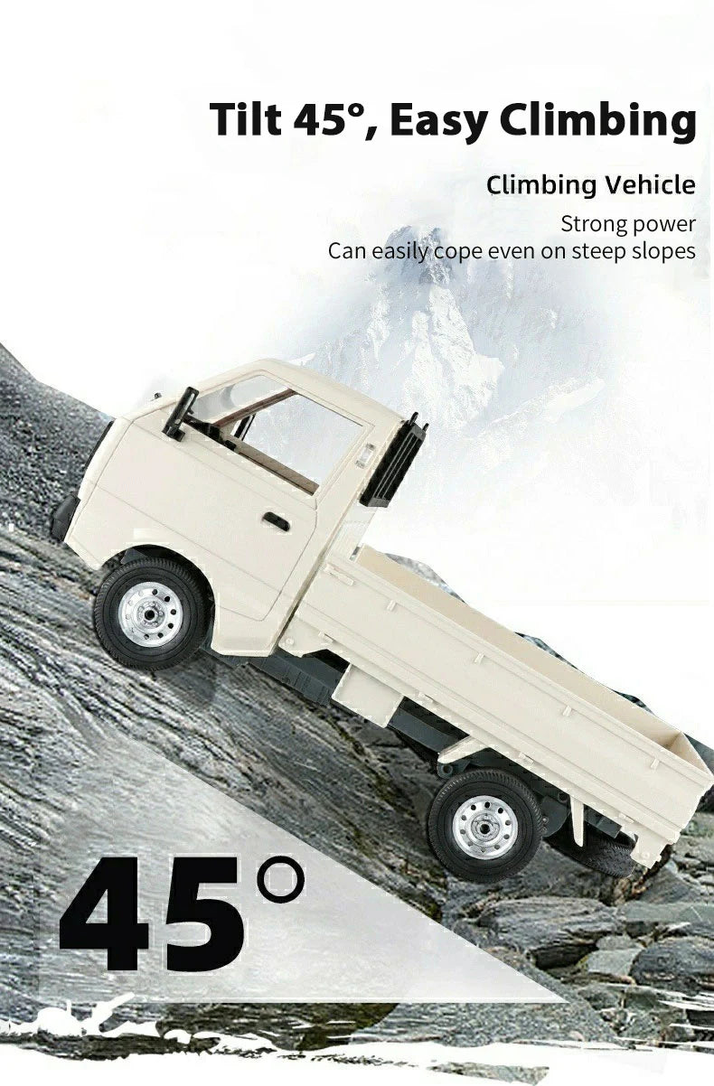 WPL D12 1:10 / 1:16 RC CAR, Tilt 459, Easy Climbing 450 Strong enough to cope even on steep
