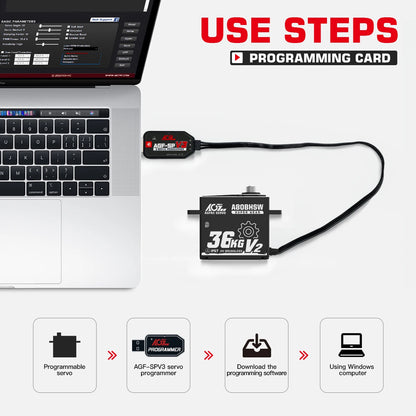 AGFRC A80BHSW V2, Download the Using Windows servo programmer programming software computer program .