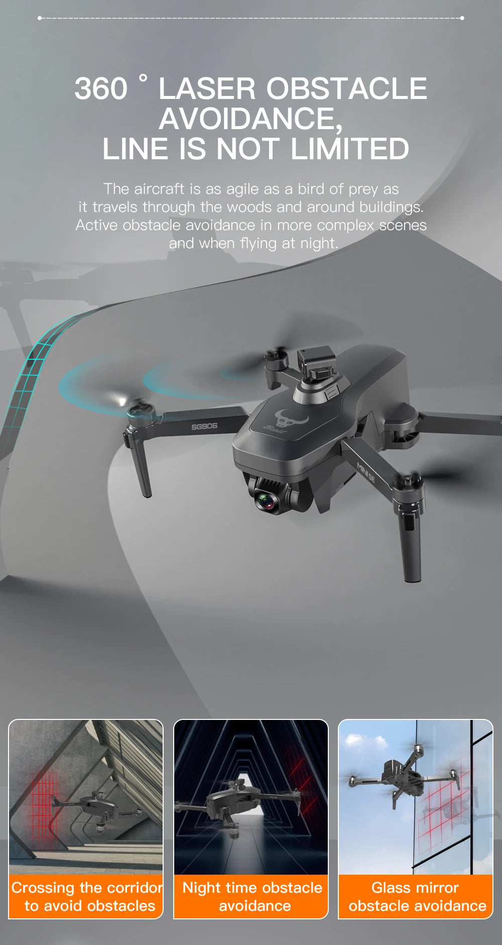 ZLL SG906 MINI SE Drone 4K HD Professional HD Camera 5G WiFi GPS With Brushless Motor 360° Obstacle Avoidance Quadcopter RC Dron 25 ZLL SG906 MINI SE Drone, ZLL SG906 MINI SE Dr