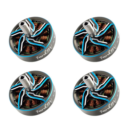 RUSHFPV VROOM Farouk brushless motors offer high KV ratings and robust design for powerful 6S FPV racing drone performance.