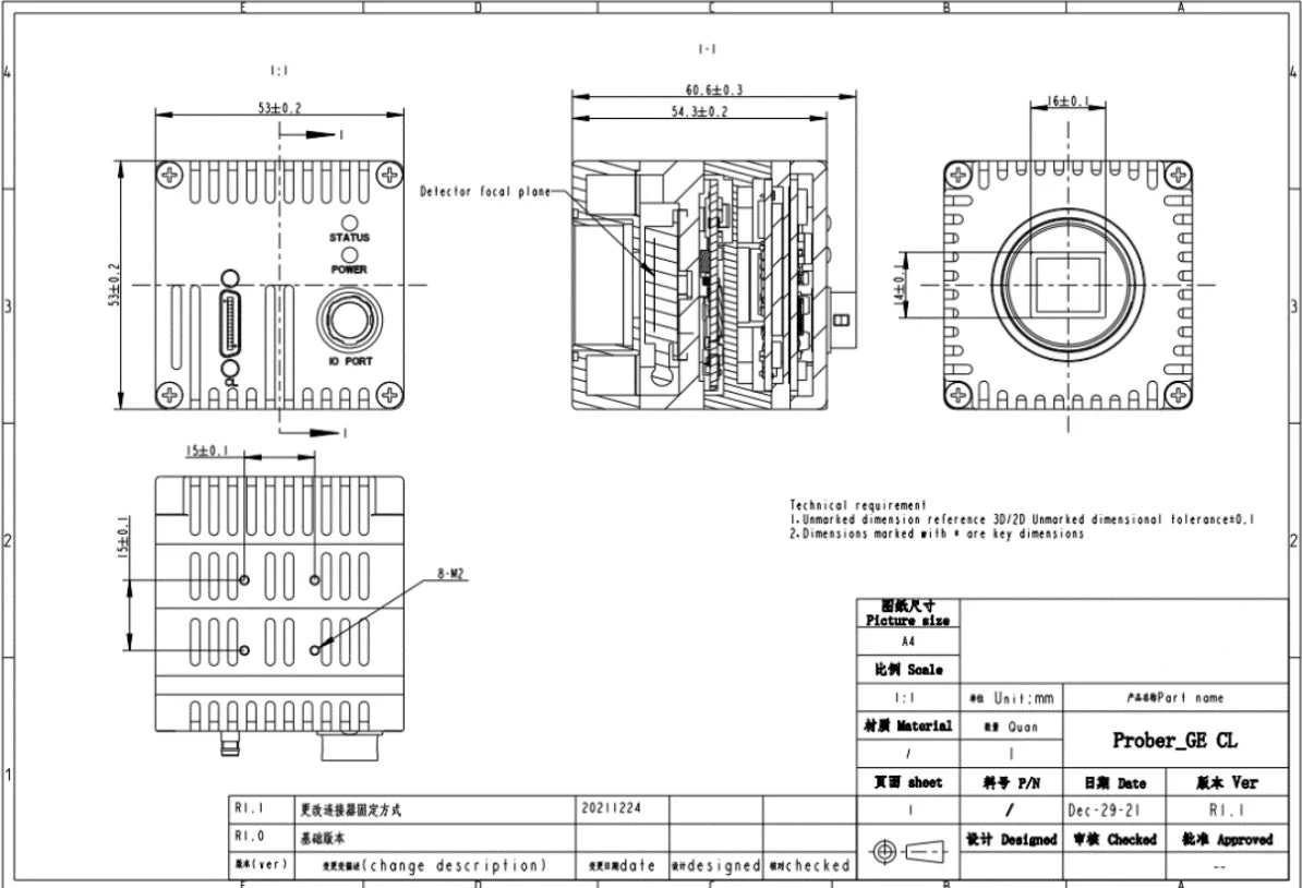 High Resolution Thermal Camera 640*512 Short
