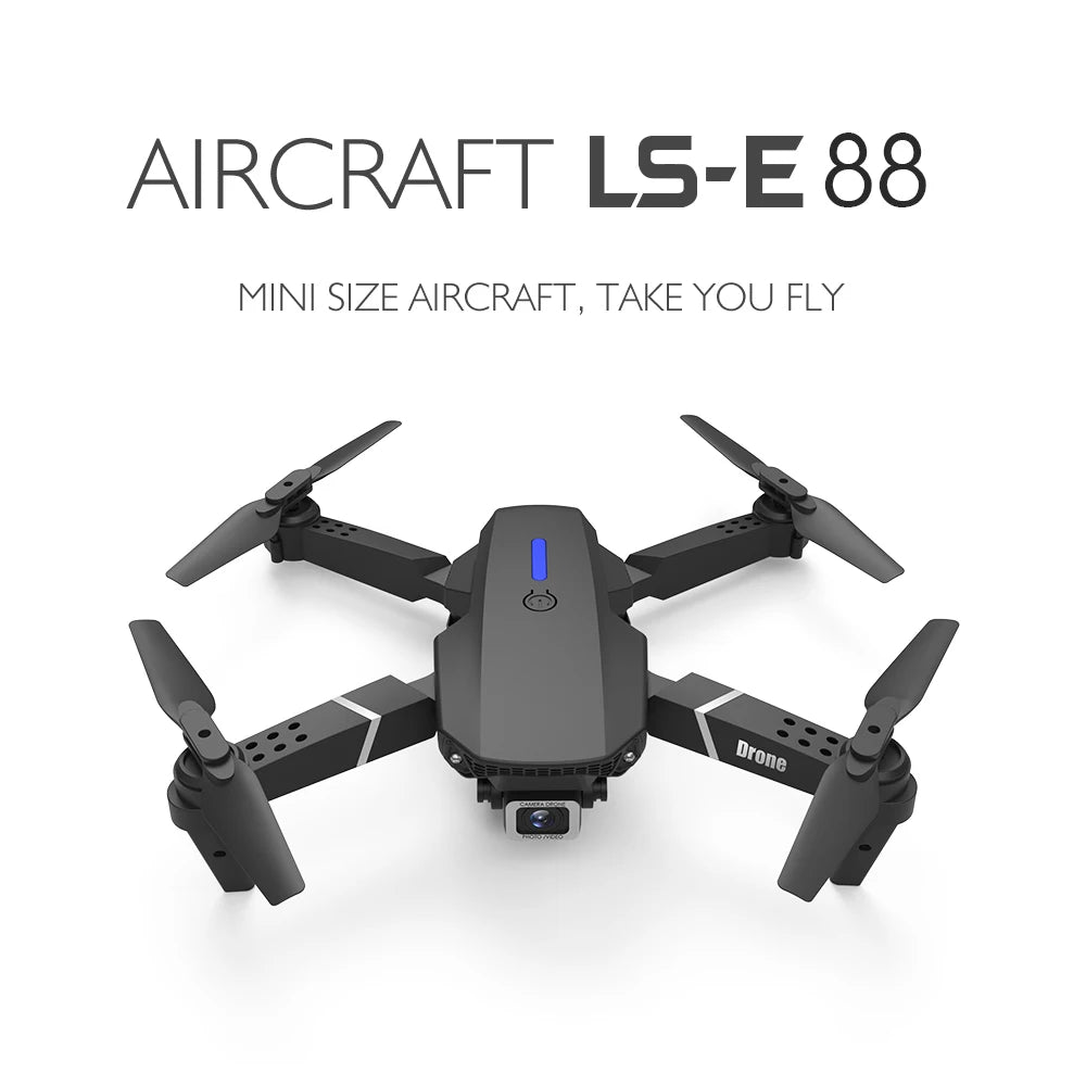 E88 Pro Drone - 2023 New Drone 4K Wide Angle HD Camera Foldable RC Helicopter WIFI FPV Height Hold Gift Toy 22 E88 Pro Drone, drone ls-e88 mini size aircraft . take you