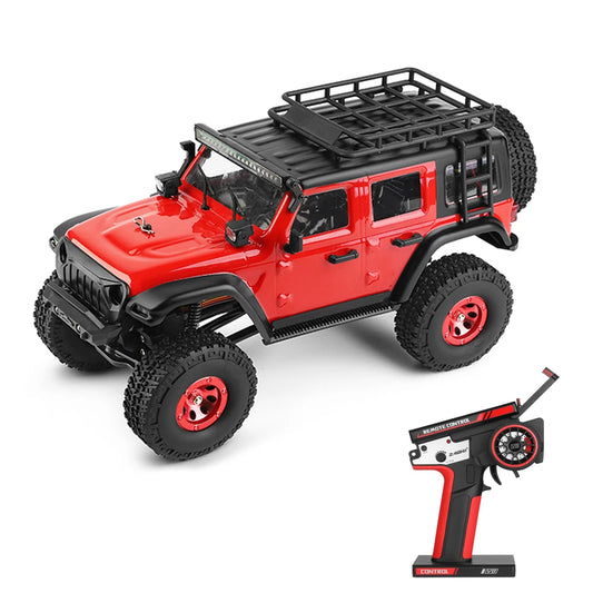Wltoys 2428 1/24 Scale 4WD Off-road Electric Crawler RC Car, 130 Carbon Brush Motor, 3KM/h, 60m 2.4G Remote, 7.4V Li-ion