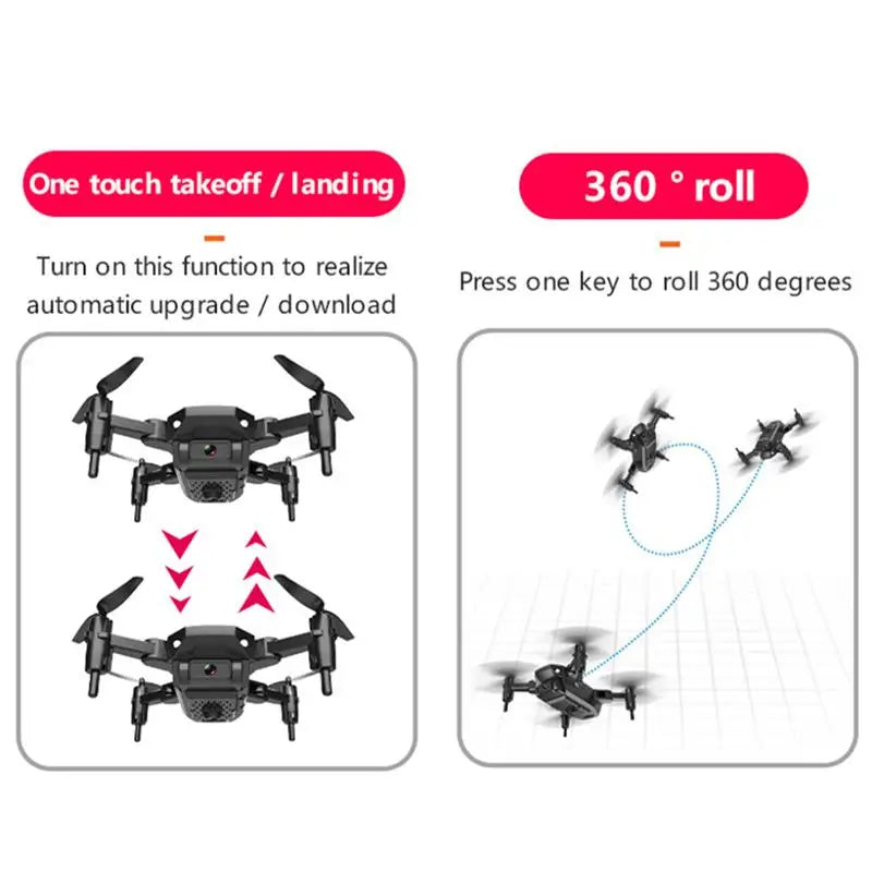 Q12 Drone, one touch takeoff 'landing 360 roll' turn on