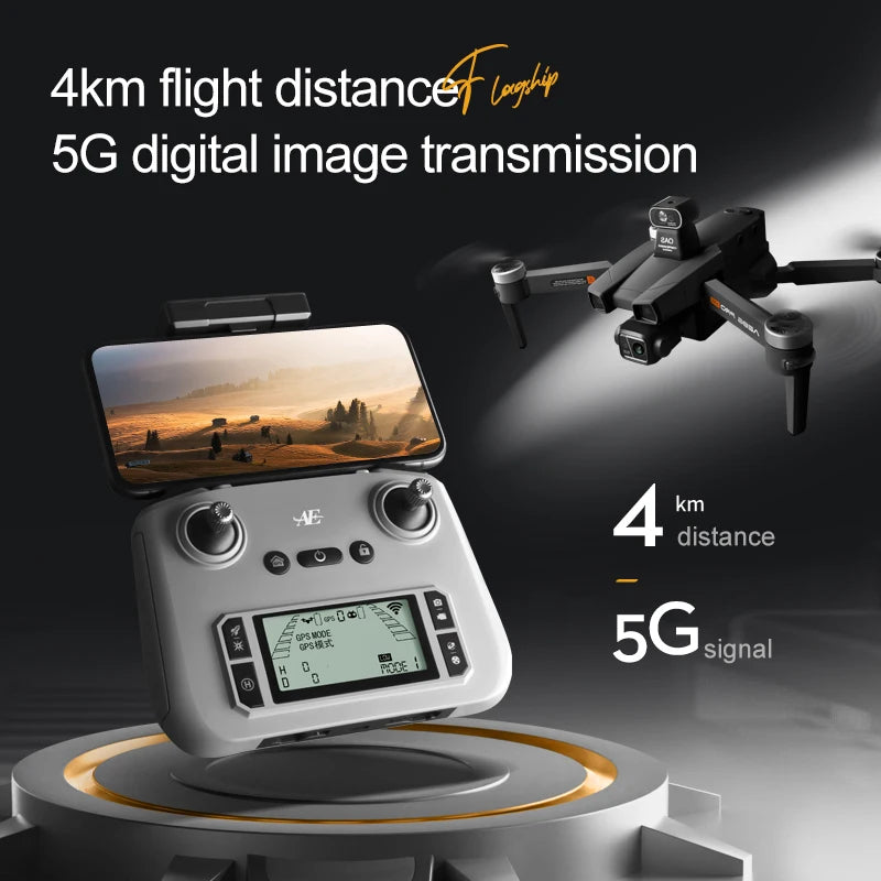 AE86 Pro Max Drone, 4km flight distancef (vzly 5G digital image transmission