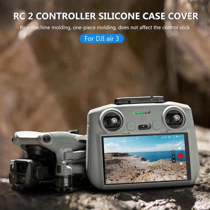 STARTRC RC 2 Silicone Protective Cover, Silicone case for DJI Air 3 RC 2 controller, one-piece anti-slip, shockproof design, precise fit, doesn't affect control stick operation.