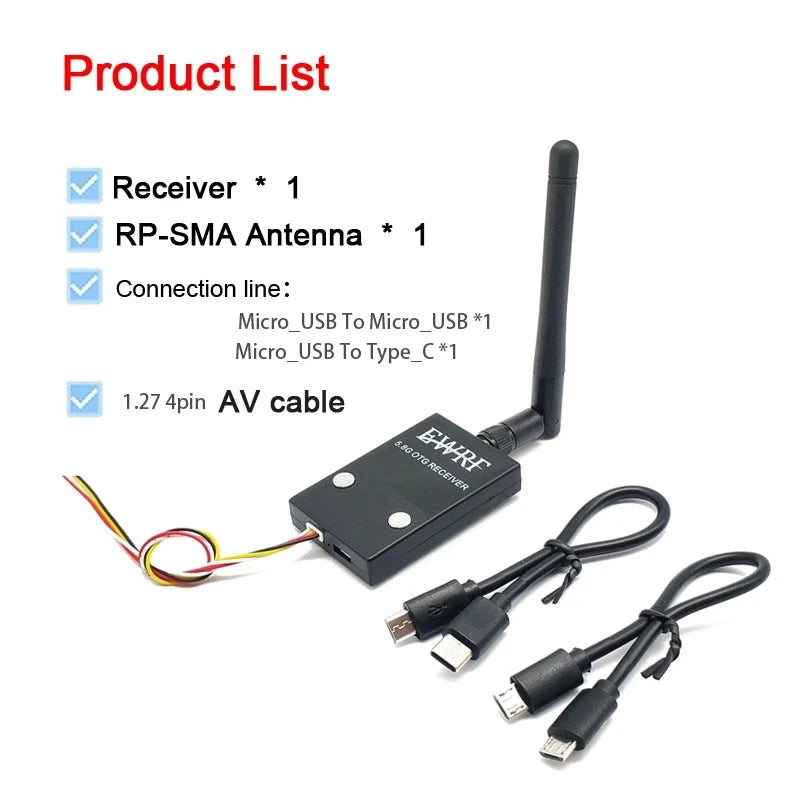 Product List Receiver RP-SMA Antenna Connection line Micro_USB