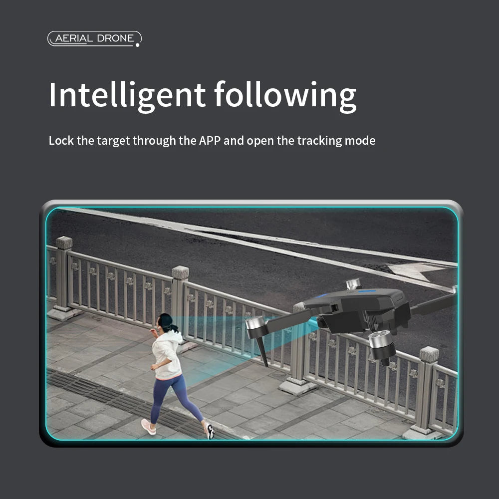 E88 MAX Drone 20 E88 MAX Drone, AERIAL DRONE Intelligent following Lock the target through the APP and open the tracking