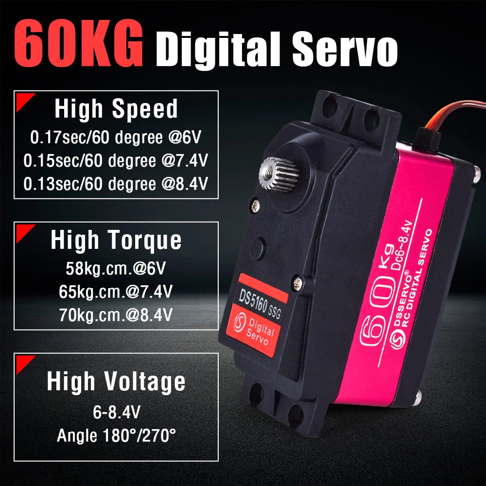 DSServo, GOKG Digital Servo High Speed 0.17sec/60 degree @6V 0.