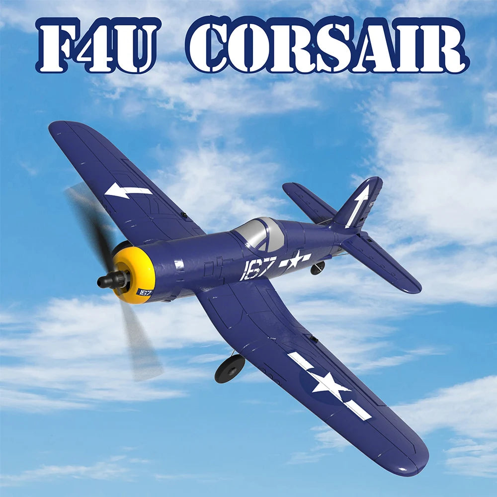 F4U Corsair RC Plane - EPP 761-8 400mm Wingspan RC Airplane One-key Aerobatic RTF Remote Control Aircraft Toys 17 F4U Corsair RC Plane, F4U Corsair is a RC plane that can take off and land in