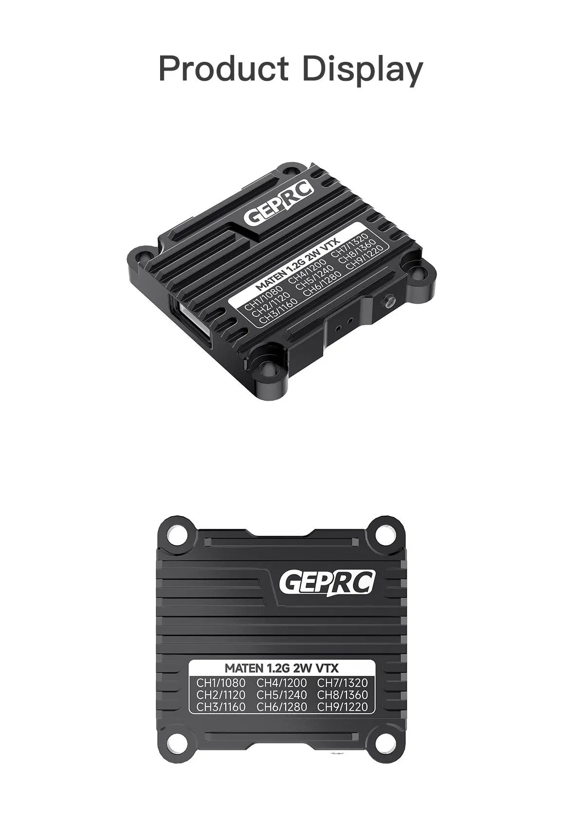 the GEPRC MATEN 1.2G 2W VTX high-power image transmission