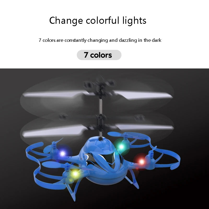 ZN5168 RC Helicopter, Change colorful lights 7 colors are constantly changing and dazzling in the dark 7