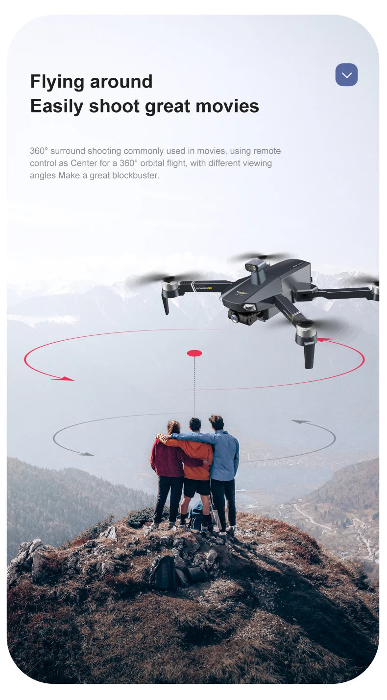 8819 Drone, Easily shoot great movies 360" surround shooting commonly used in movies 