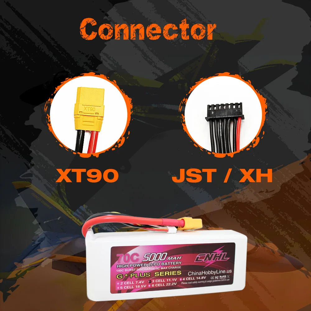 CNHL Lipo Battery For FPV Drone - 3S 4S 6S 11.1V 14.8V 22.2V 5000mAh 70C G+PLUS With XT90 Plug For RC Car Boat Airplane Helicopter 15 CNHL Lipo Battery For FPV Drone, CNHL Lipo Battery, ChinaHobbyLine: US PLUS CELL 14 Bv (fcie 2 CELL