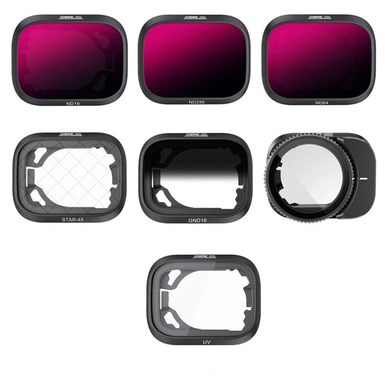Lens Filter For DJI Mini 3 Pro – ND16 ND64 ND256, UV, GND16/64/256 Gradient ND Snap-On Filters, 0.7g AGC Glass