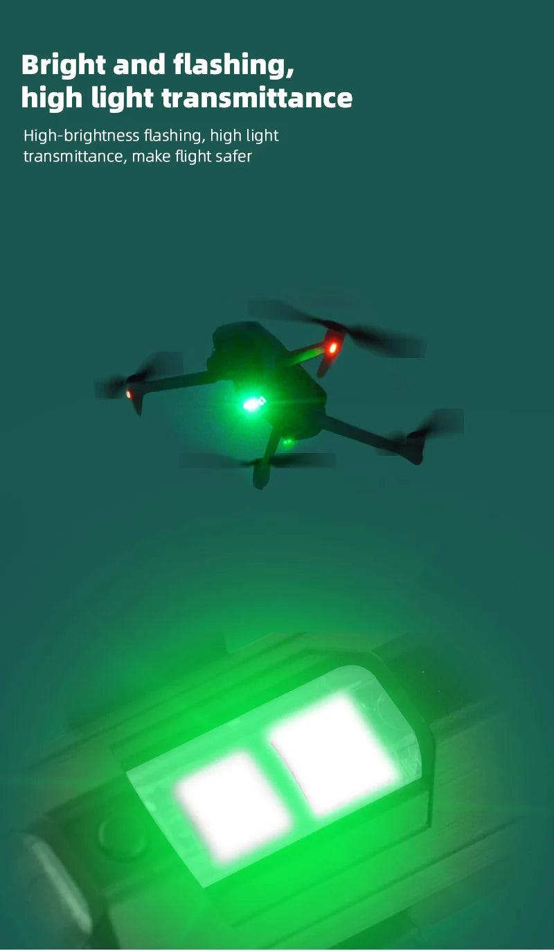 Universal Drone Strobe Lights LED Lamp for DJI Mavic 3/2/MINI 3 Pro/Air2/2S/MINI 2/SE Signal Indicator Turn Lights Strobe Light 16 bright and flashing, high light transmittance, make flight safer .