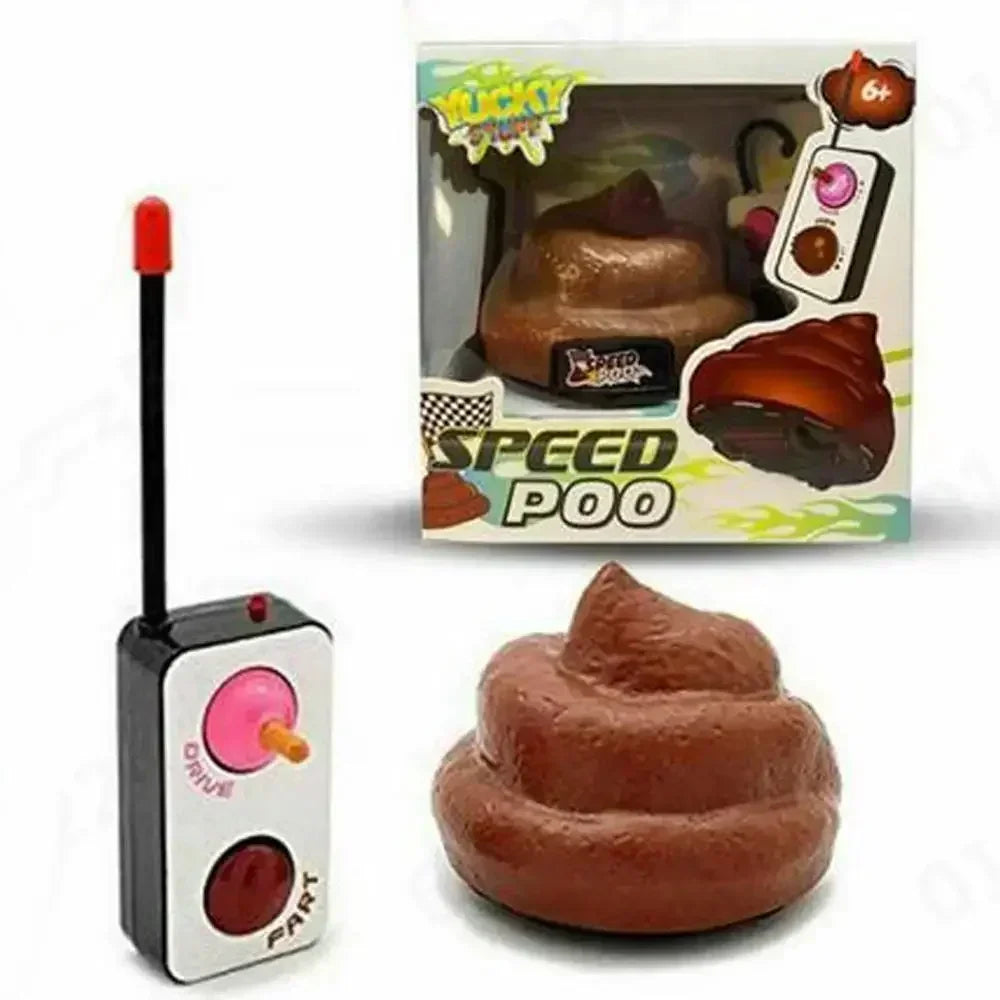 Speedy Funny RC Poop Car – Remote Control Sound Prank Toy, Fart Effects, 14x14x10CM Box, Kids 6+, Family Party Gag Gift