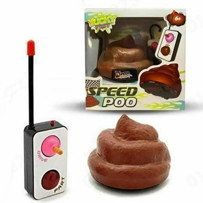 Speedy Funny RC Poop Car – Remote Control Sound Prank Toy, Fart Effects, 14x14x10CM Box, Kids 6+, Family Party Gag Gift