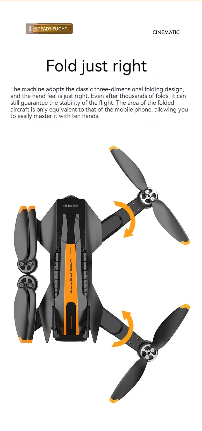 Water Bomb Drone, the folding machine adopts the classic three-dimensional folding design .