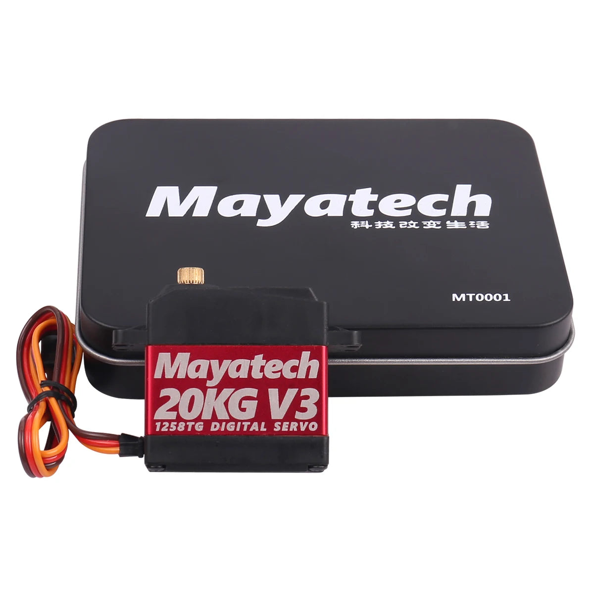 Mayatech 1258TG V3 20KG Servo. Waterproof and high-torque servo for parabolic applications