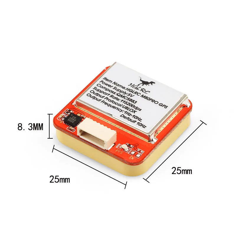 1/2PCS HGLRC M80 PRO /M80PRO GPS, SupplySv Output ProtocolUBLOX Output Frequengy _ OMC