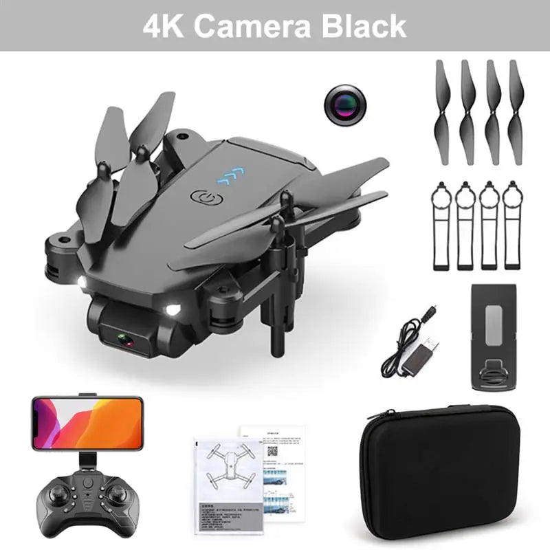 Q12 Drone - 4k HD Camera WiFi Fpv Air Pressure Altitude Hold Black And Gray drone Foldable RC Drones Toy 24 Q12 Drone, one touch takeoff 'landing 360 roll' turn on this function to realize press
